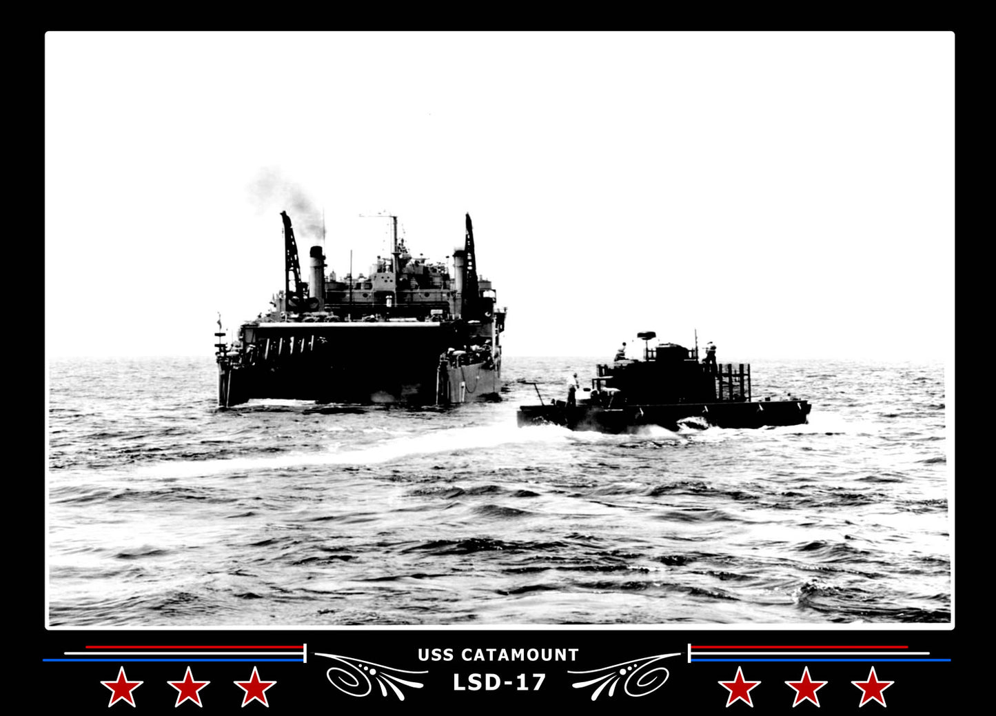 USS Catamount LSD17 Canvas Photo Print