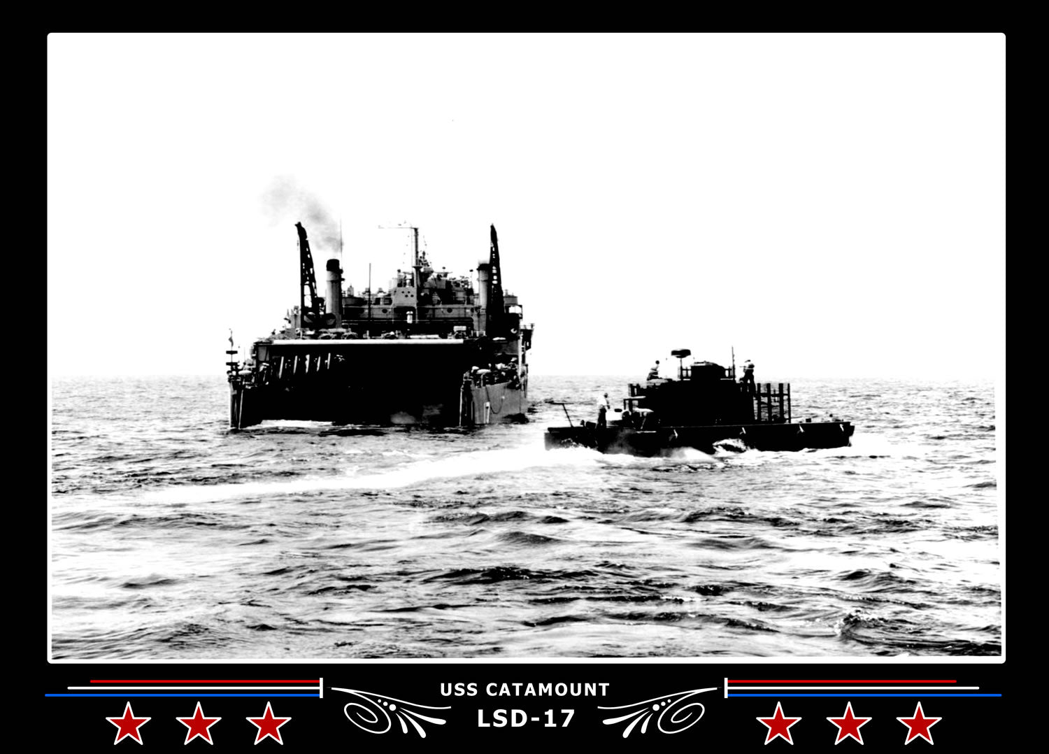 USS Catamount LSD17 Canvas Photo Print