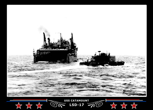 USS Catamount LSD17 Canvas Photo Print