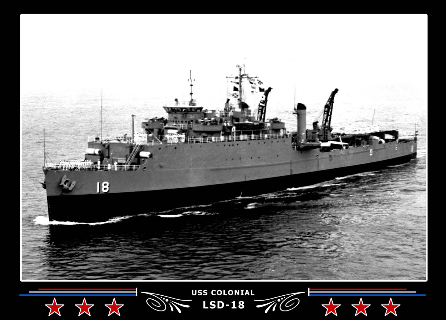 USS Colonial LSD18 Canvas Photo Print