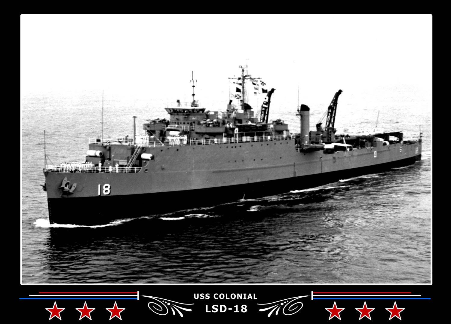 USS Colonial LSD18 Canvas Photo Print