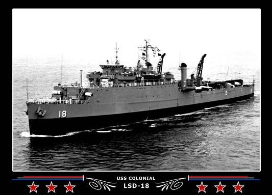 USS Colonial LSD18 Canvas Photo Print