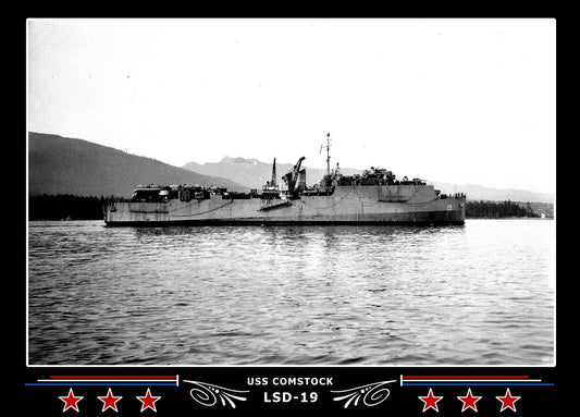 USS Comstock LSD19 Canvas Photo Print