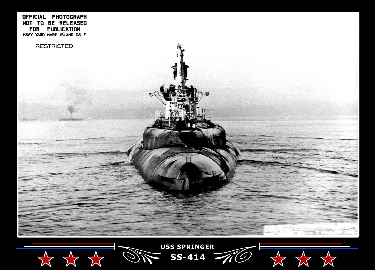 USS Springer SS-414 Canvas Photo Print