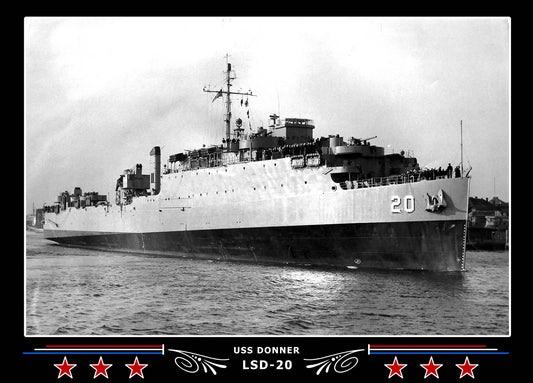 USS Donner LSD20 Canvas Photo Print