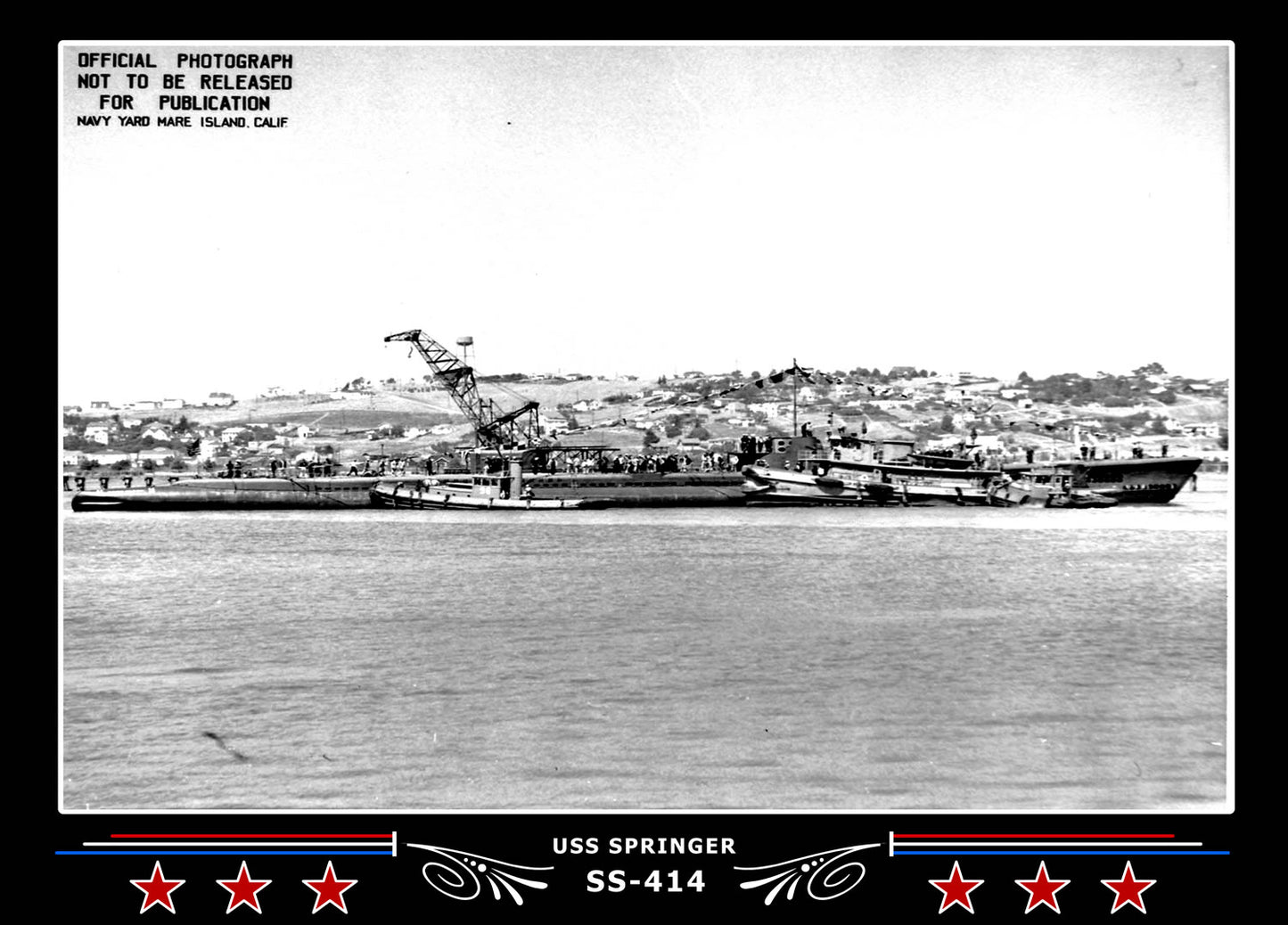 USS Springer SS-414 Canvas Photo Print