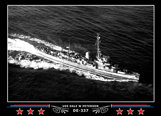 USS Dale W Peterson DE-337 Canvas Photo Print