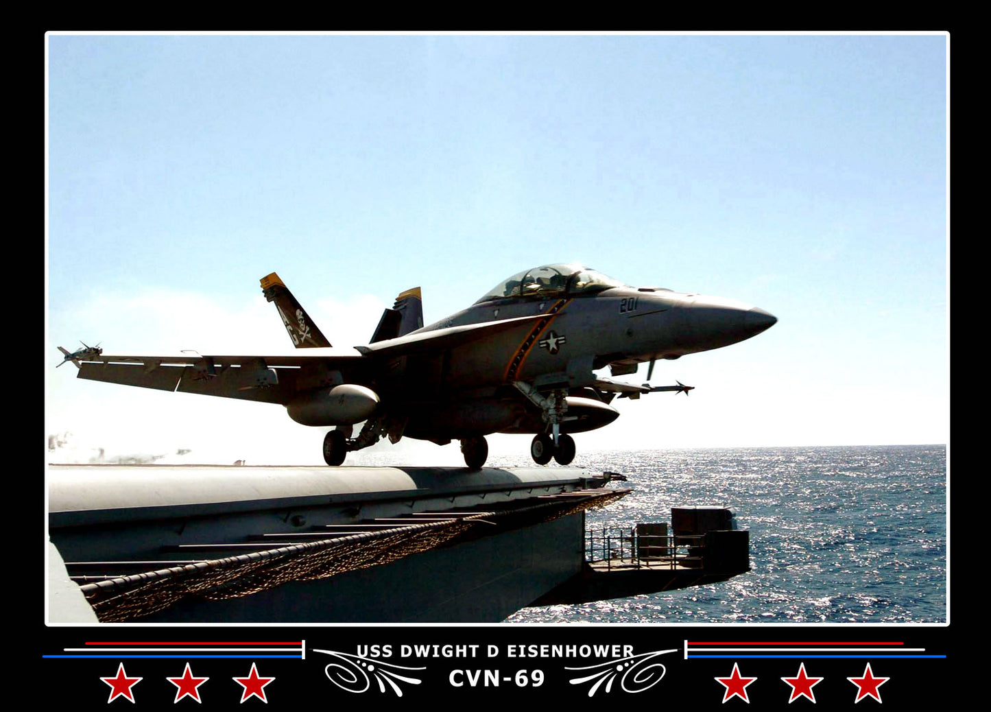 USS Dwight D Eisenhower CVN-69 Canvas Photo Print