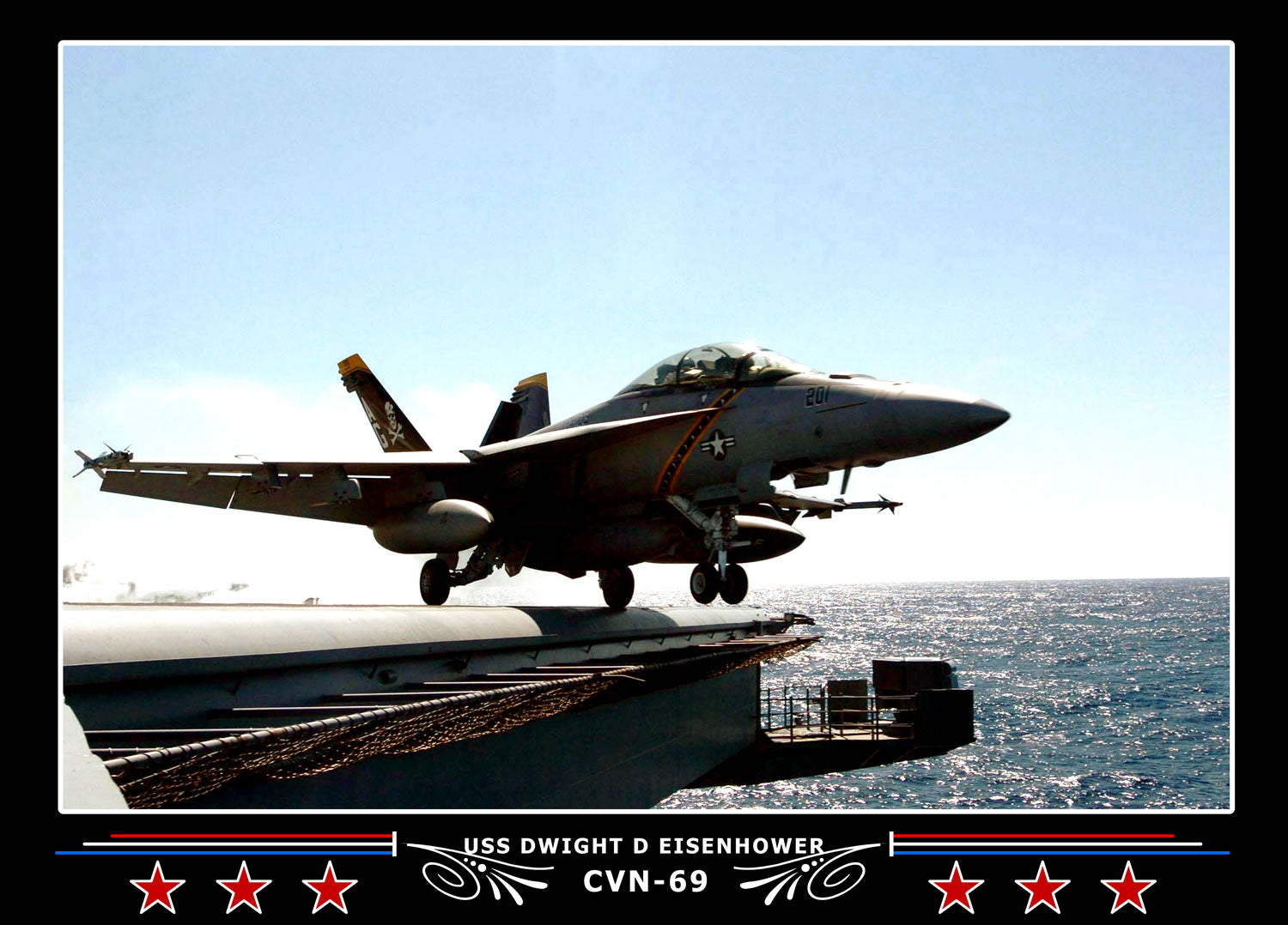 USS Dwight D Eisenhower CVN-69 Canvas Photo Print