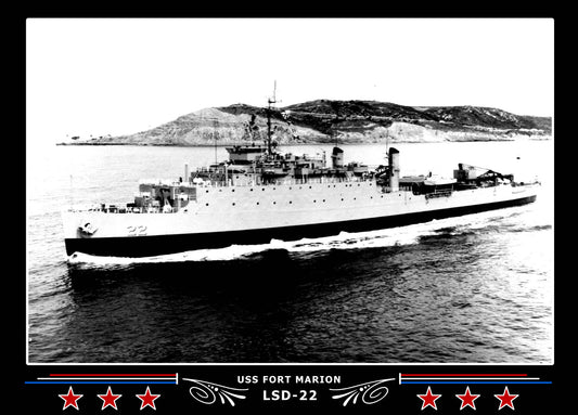 USS Fort Marion LSD22 Canvas Photo Print