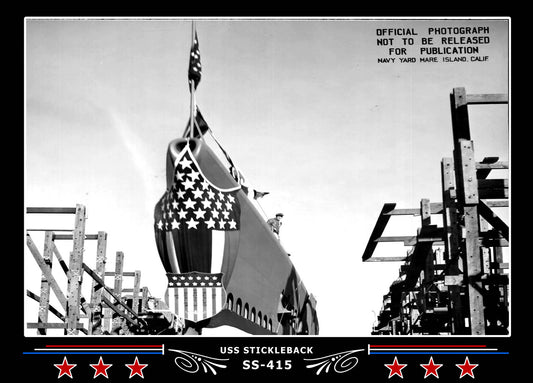 USS Stickleback SS-415 Canvas Photo Print
