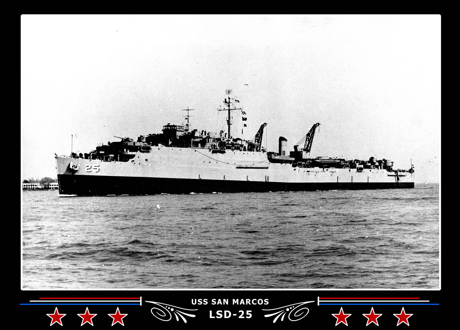 USS San Marcos LSD25 Canvas Photo Print