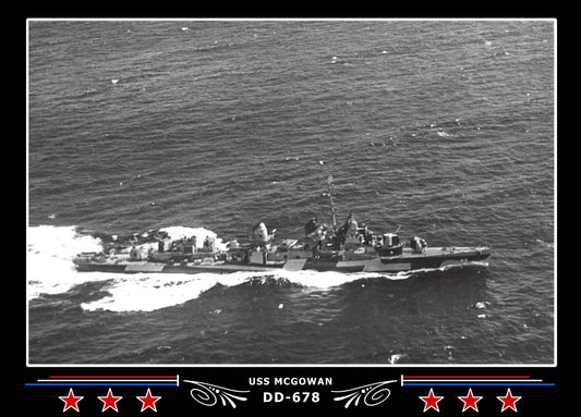 USS Mcgowan DD-678 Canvas Photo Print