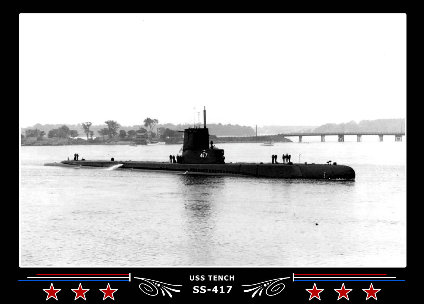 USS Tench SS-417 Canvas Photo Print