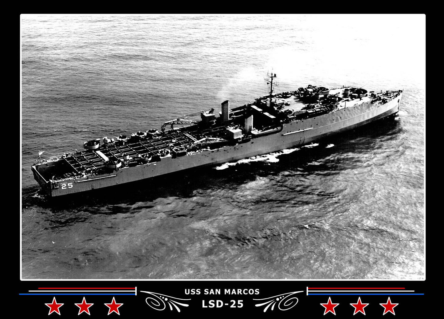 USS San Marcos LSD25 Canvas Photo Print