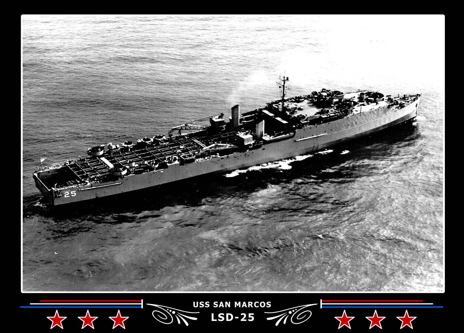 USS San Marcos LSD25 Canvas Photo Print