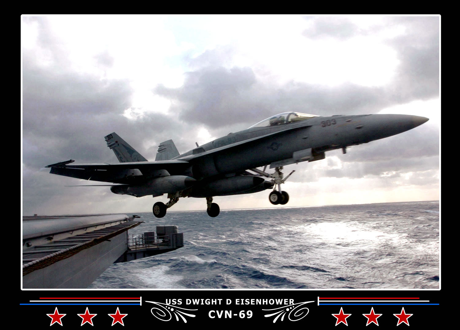 USS Dwight D Eisenhower CVN-69 Canvas Photo Print