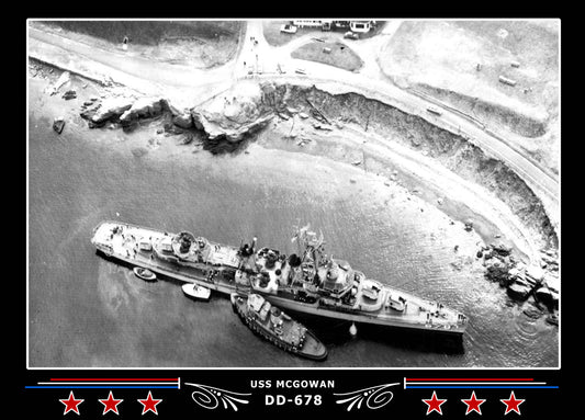 USS Mcgowan DD-678 Canvas Photo Print