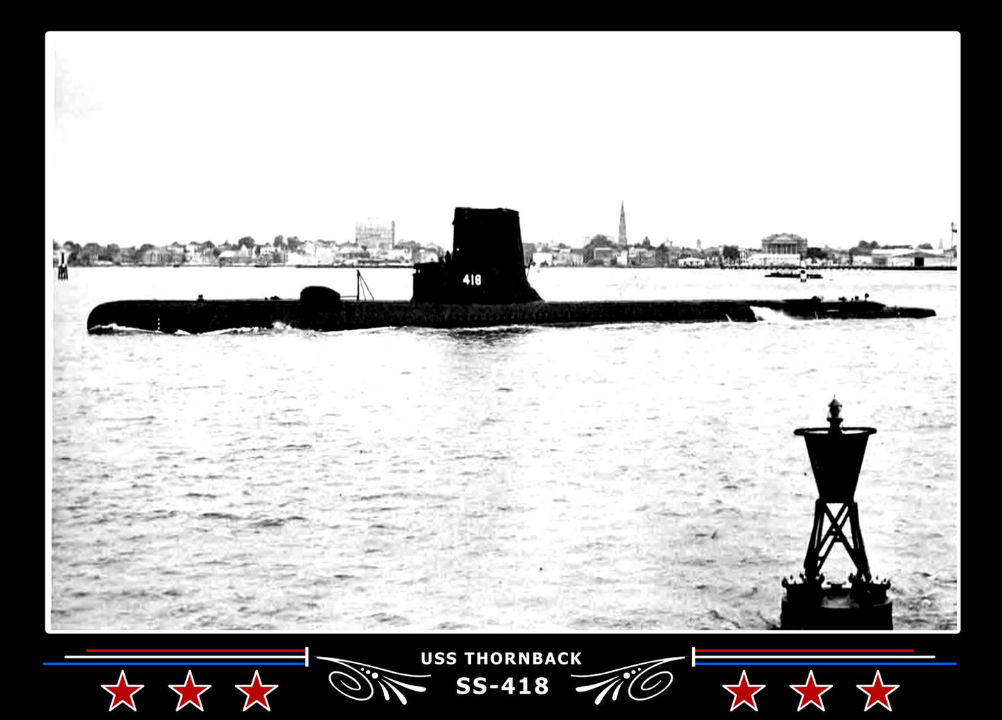 USS Thornback SS-418 Canvas Photo Print