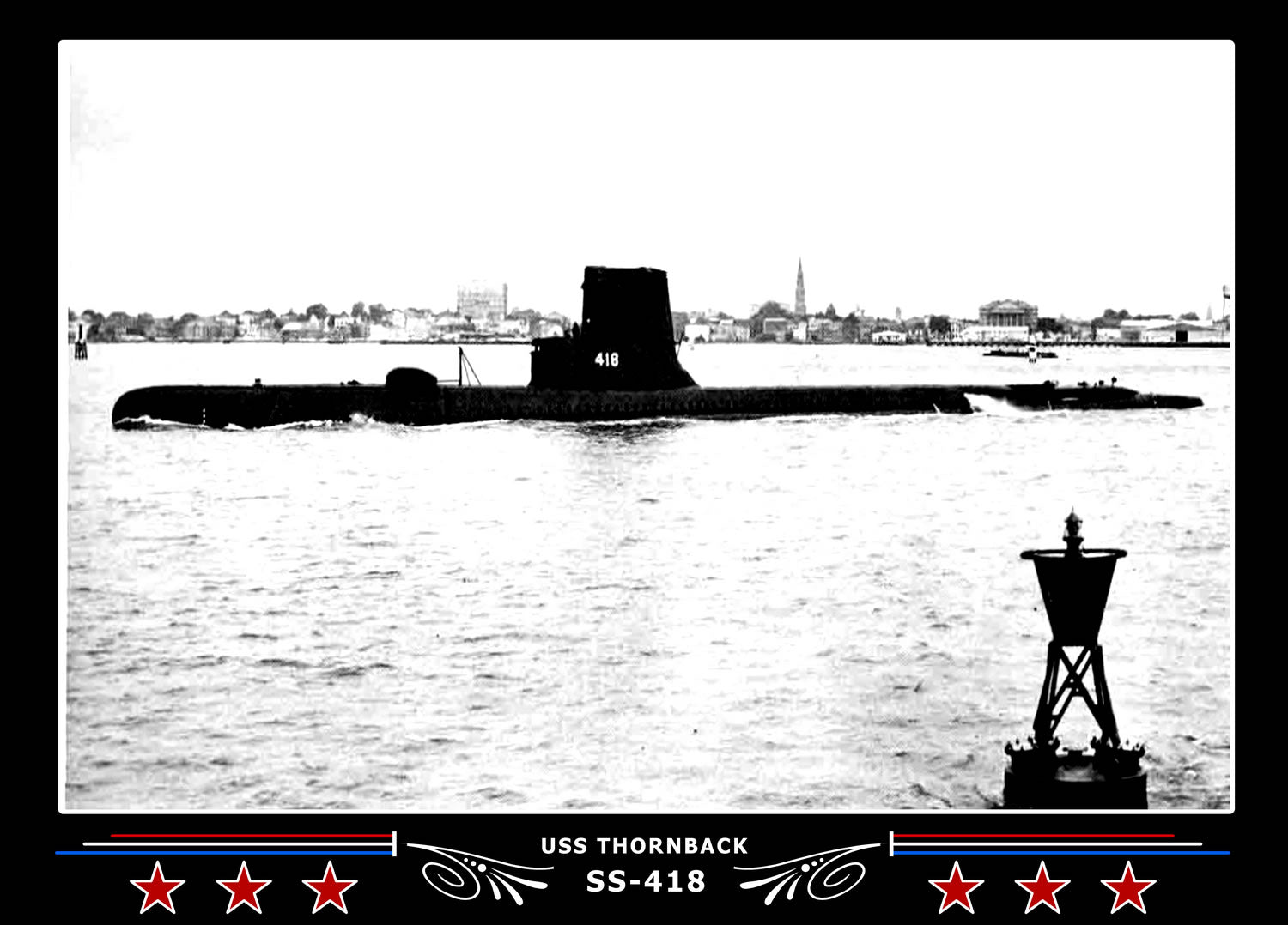 USS Thornback SS-418 Canvas Photo Print