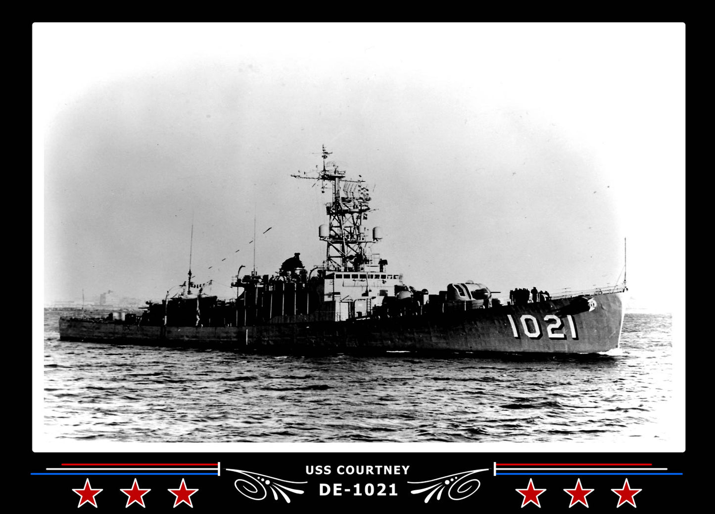 USS Courtney DE-1021 Canvas Photo Print