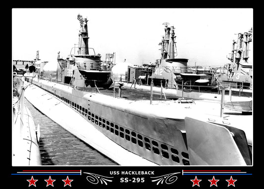 USS Hackleback SS-295 Canvas Photo Print