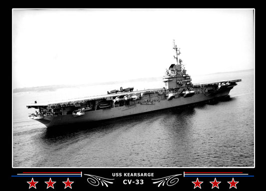 USS Kearsarge CV-33 Canvas Photo Print