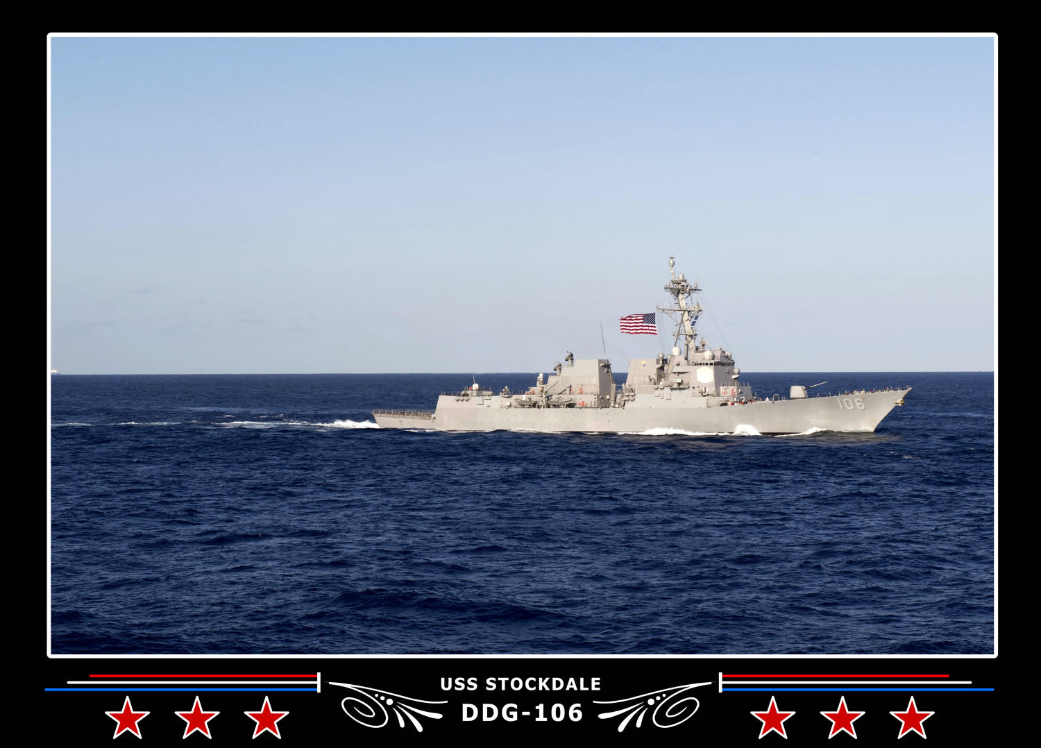 USS Stockdale DDG-106 Canvas Photo Print