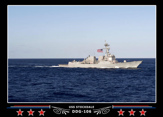 USS Stockdale DDG-106 Canvas Photo Print