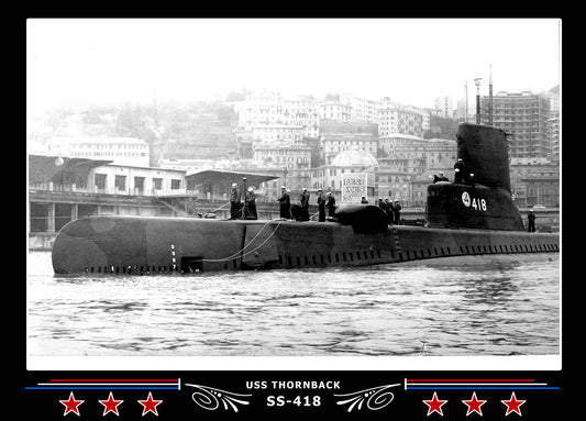 USS Thornback SS-418 Canvas Photo Print