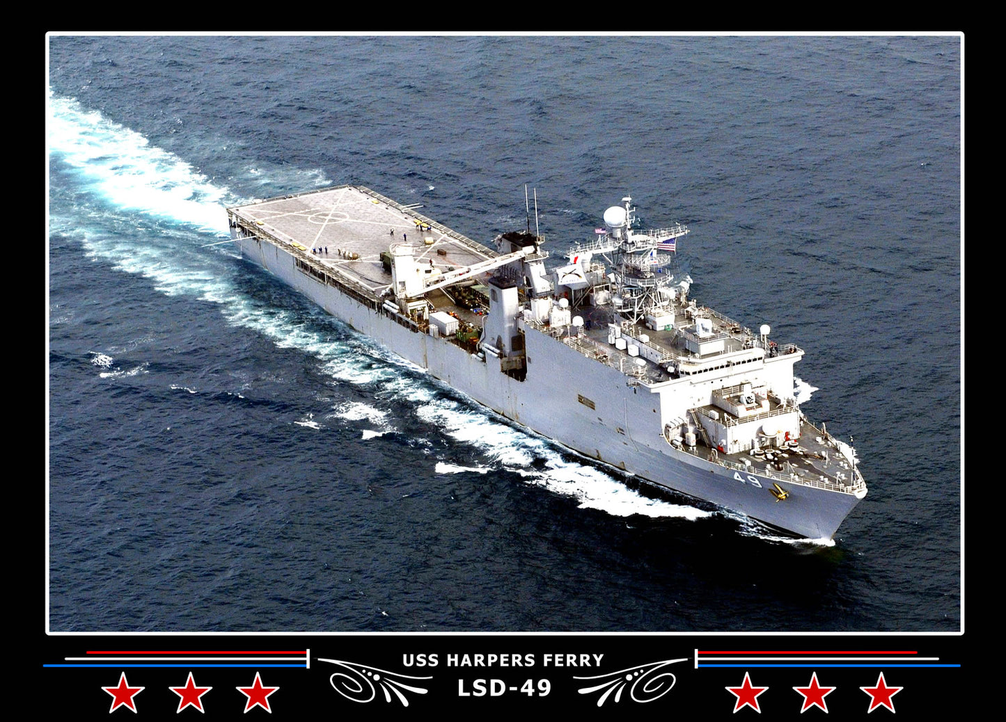 USS Harpers Ferry LSD49 Canvas Photo Print