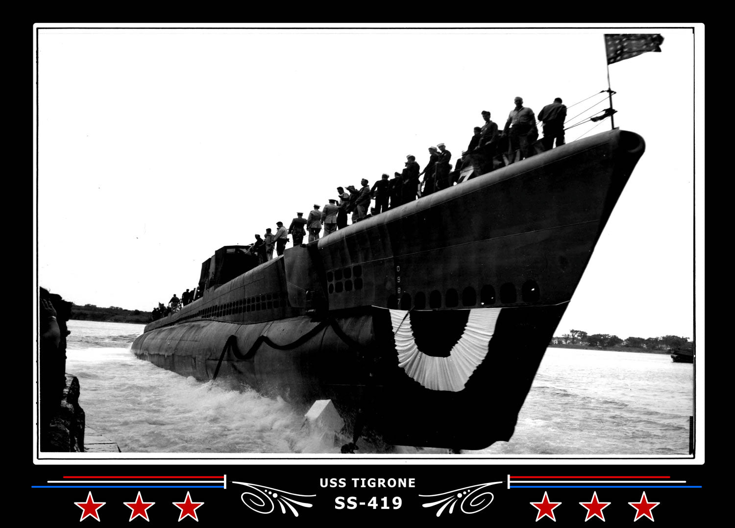 USS Tigrone SS-419 Canvas Photo Print