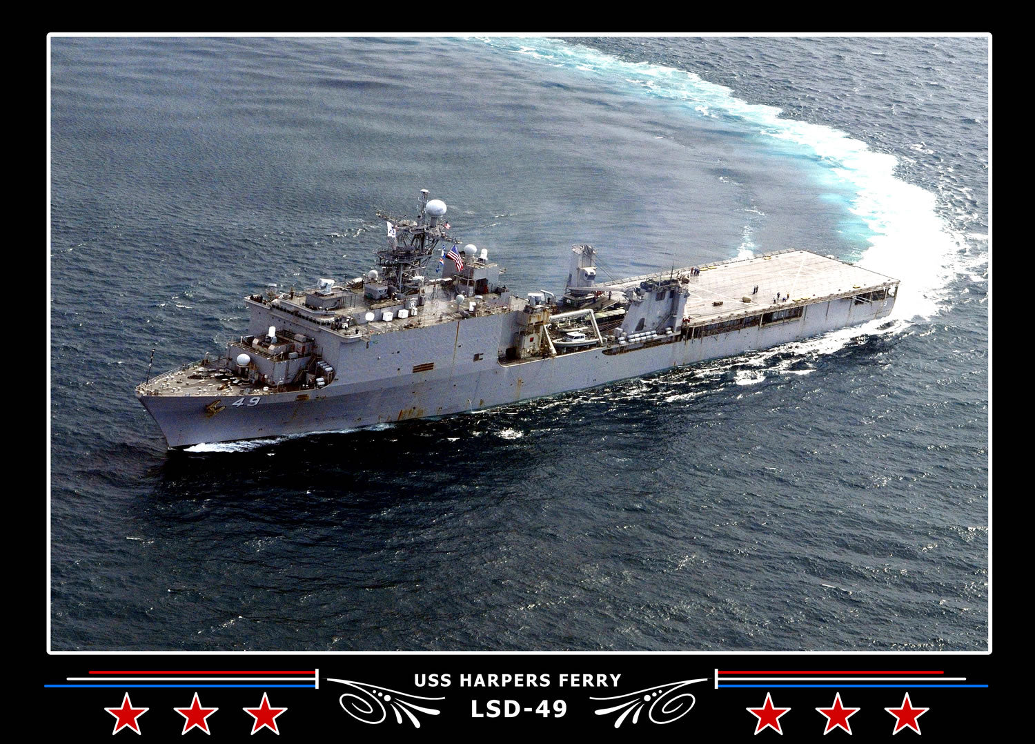 USS Harpers Ferry LSD49 Canvas Photo Print
