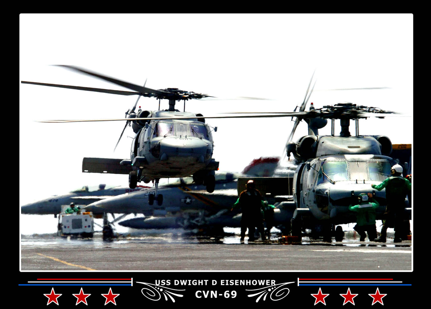 USS Dwight D Eisenhower CVN-69 Canvas Photo Print