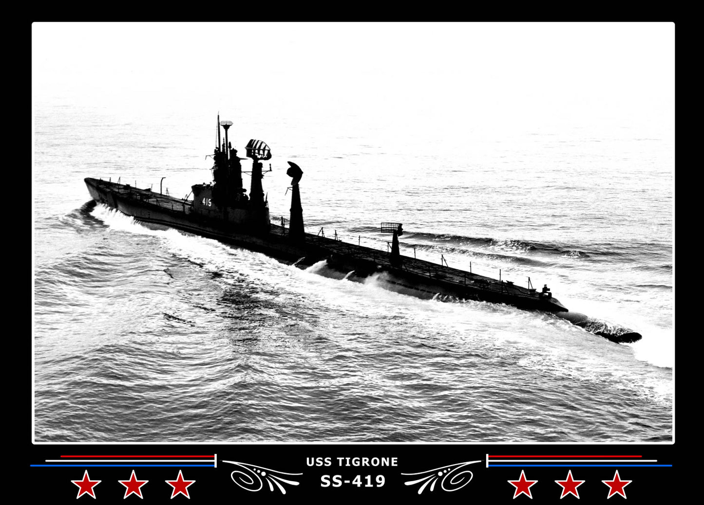 USS Tigrone SS-419 Canvas Photo Print