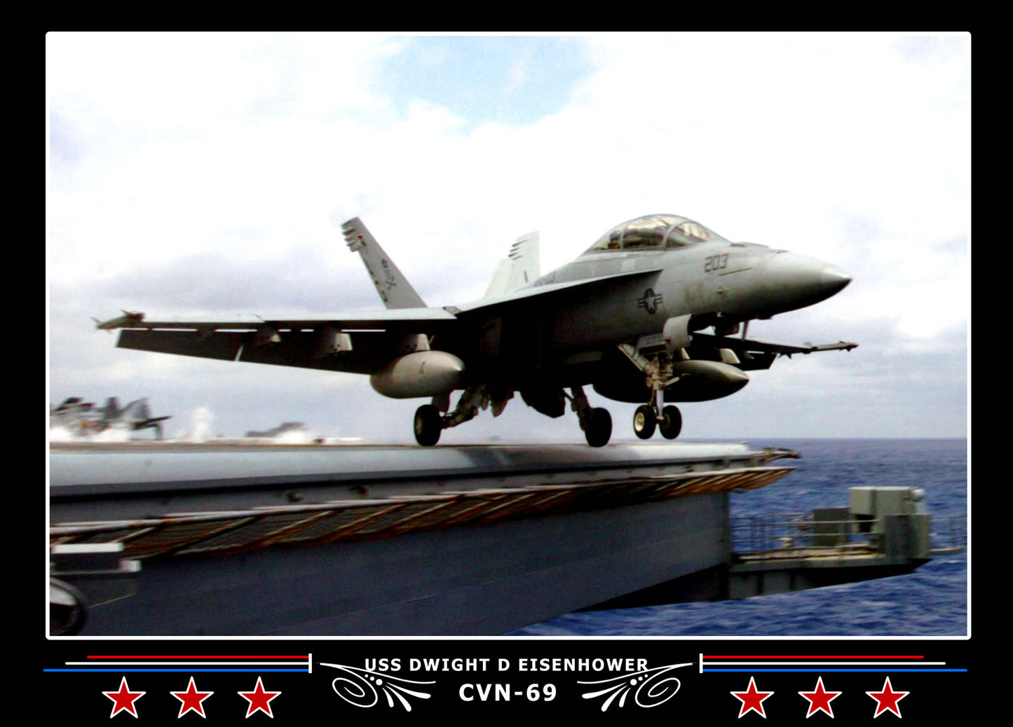 USS Dwight D Eisenhower CVN-69 Canvas Photo Print