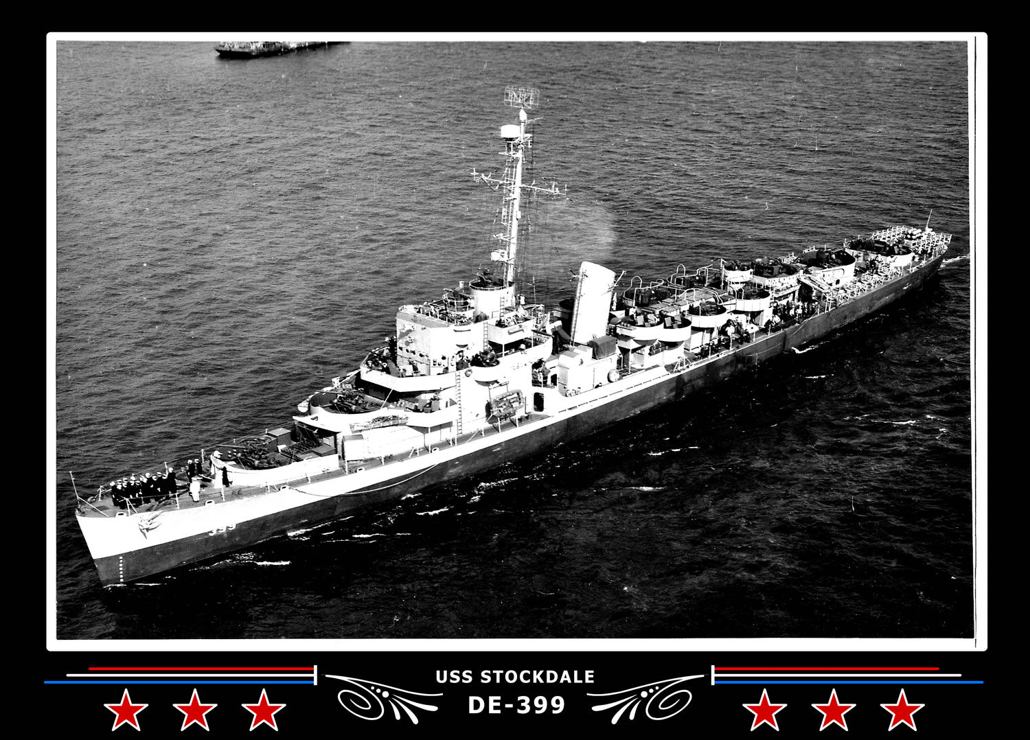 USS Stockdale DE-399 Canvas Photo Print