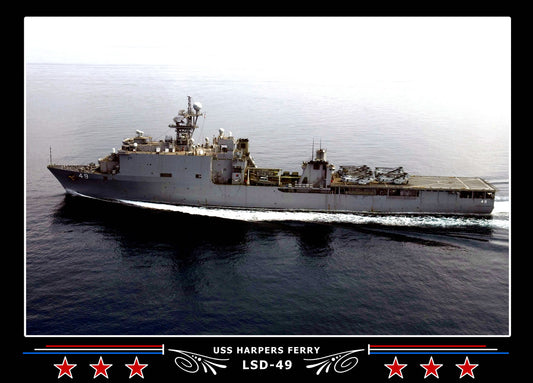 USS Harpers Ferry LSD49 Canvas Photo Print