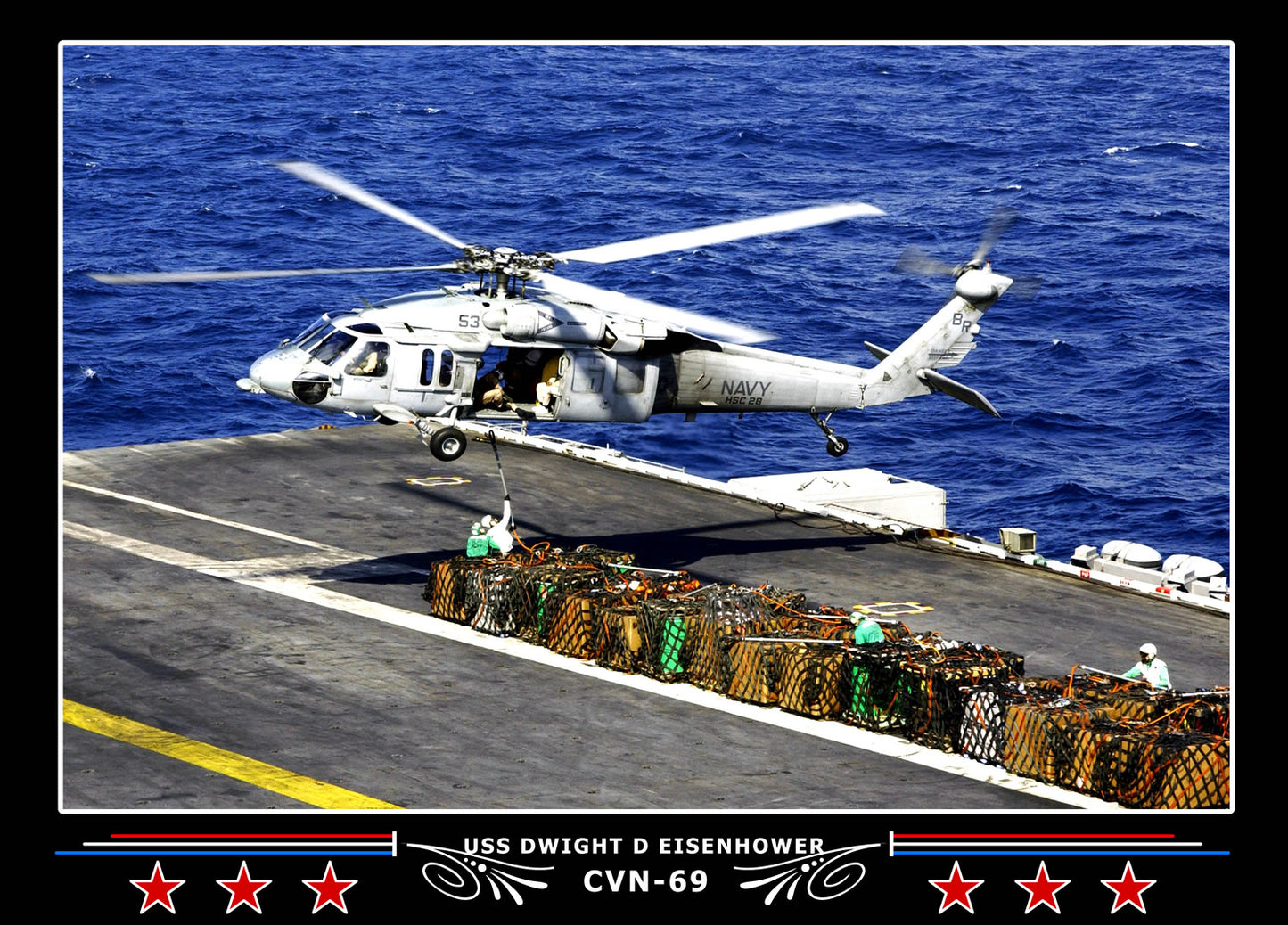 USS Dwight D Eisenhower CVN-69 Canvas Photo Print