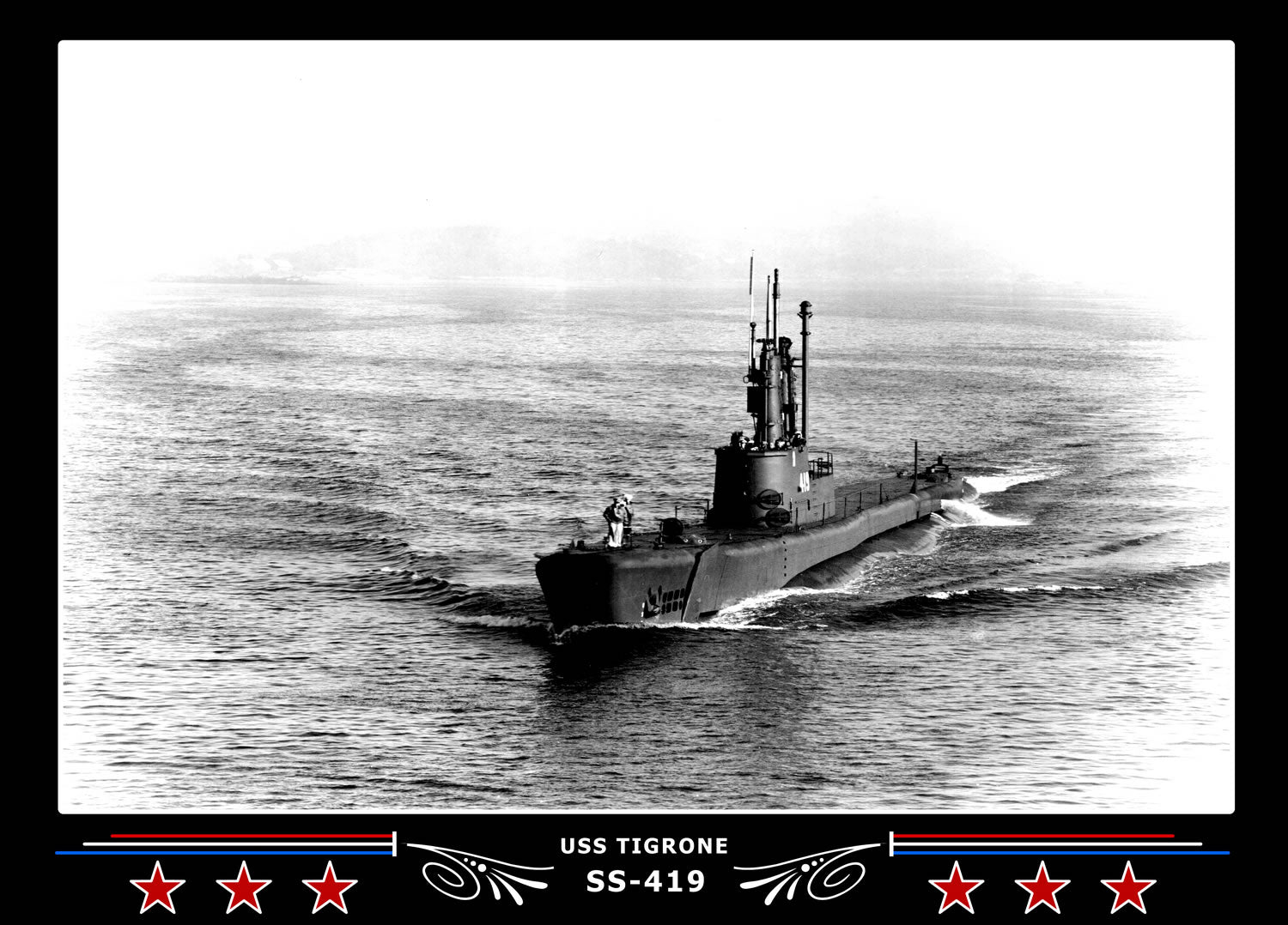 USS Tigrone SS-419 Canvas Photo Print