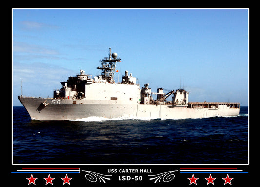 USS Carter Hall LSD50 Canvas Photo Print