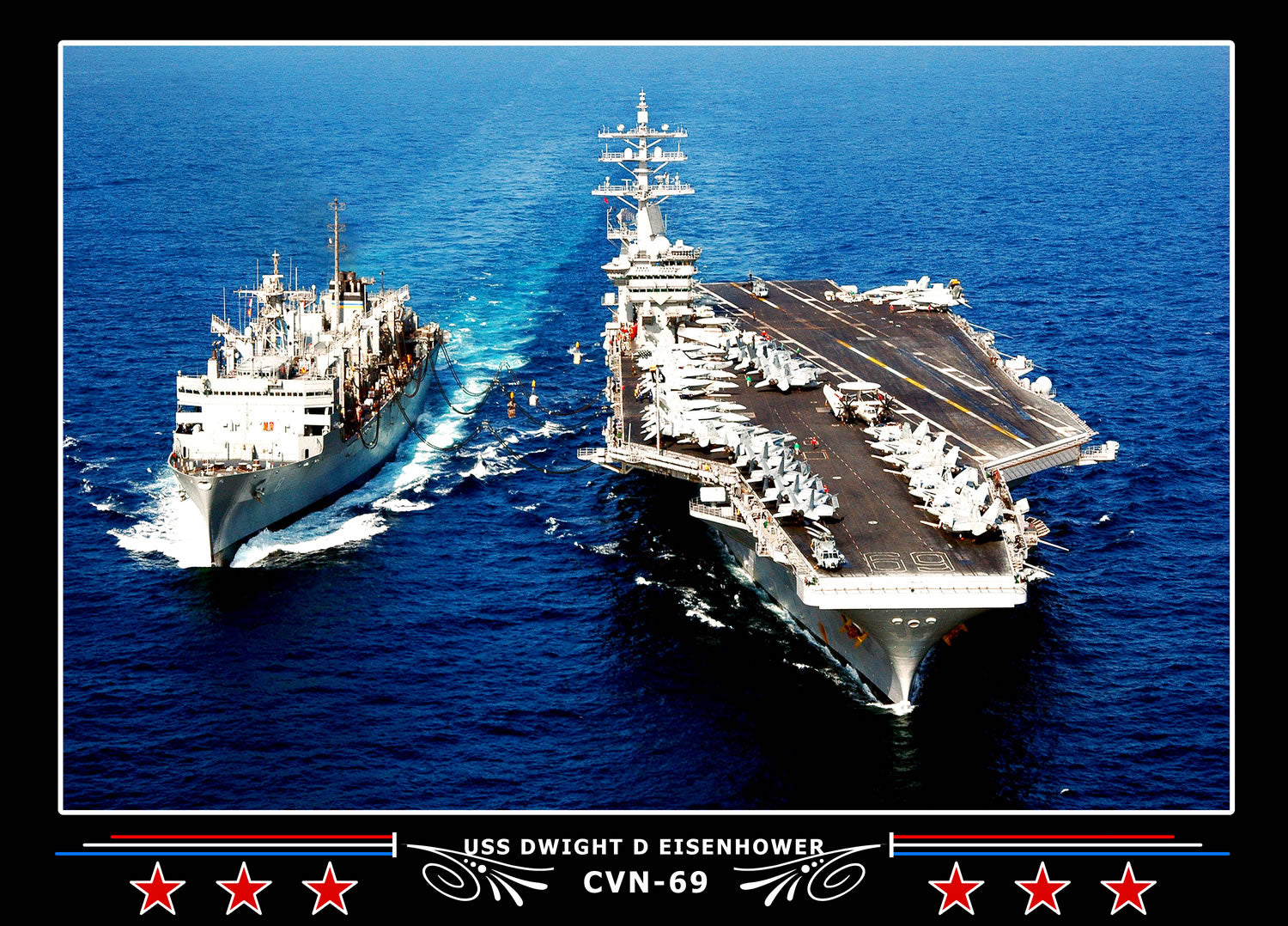 USS Dwight D Eisenhower CVN-69 Canvas Photo Print