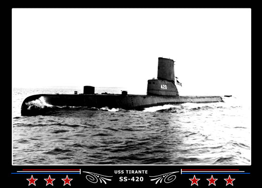 USS Tirante SS-420 Canvas Photo Print