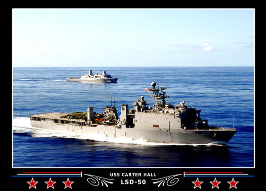 USS Carter Hall LSD50 Canvas Photo Print