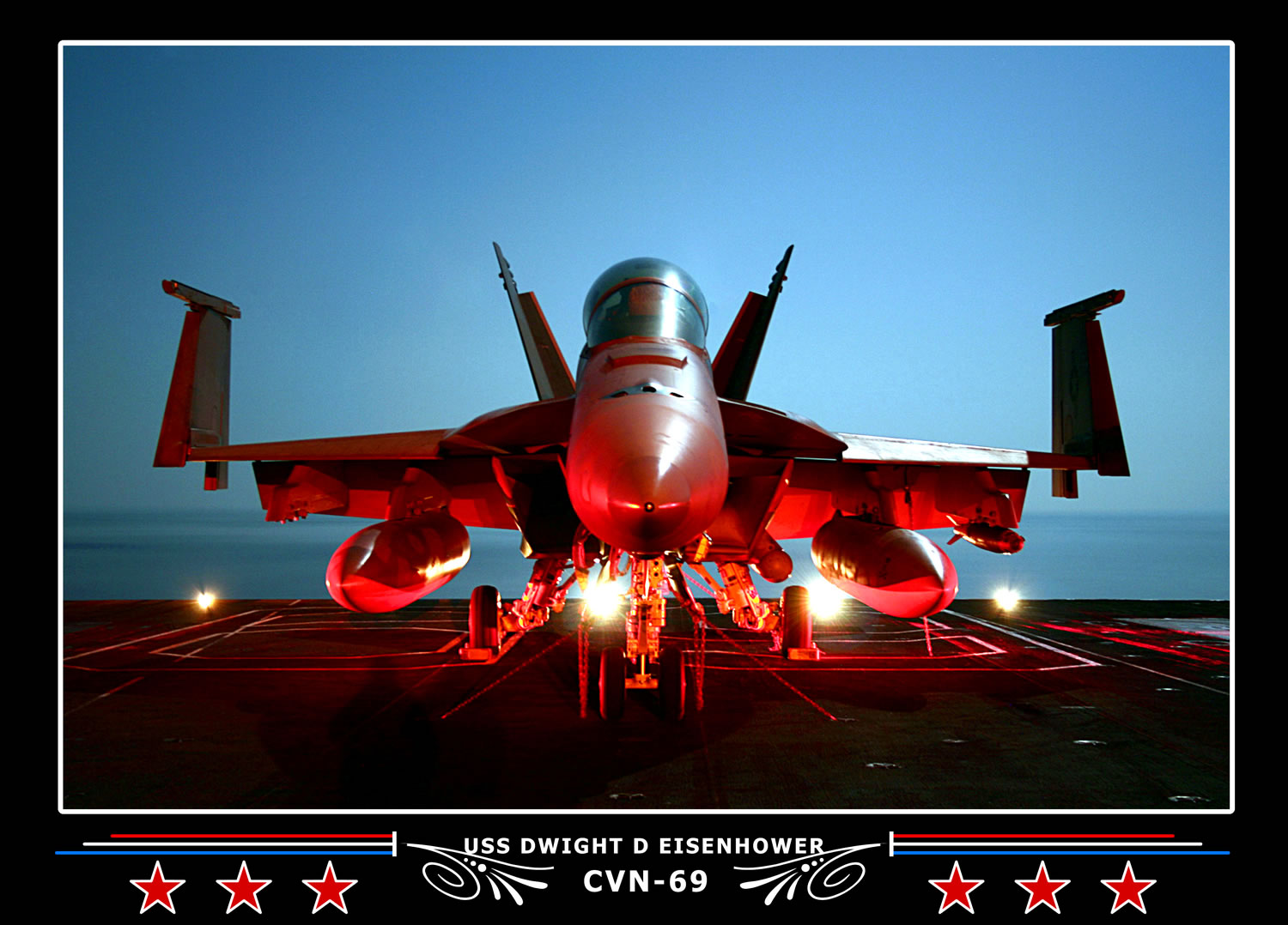 USS Dwight D Eisenhower CVN-69 Canvas Photo Print