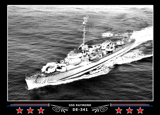 USS Raymond DE-341 Canvas Photo Print
