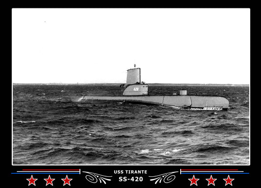 USS Tirante SS-420 Canvas Photo Print