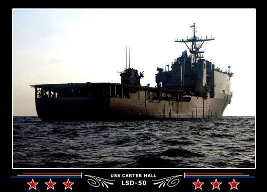 USS Carter Hall LSD50 Canvas Photo Print