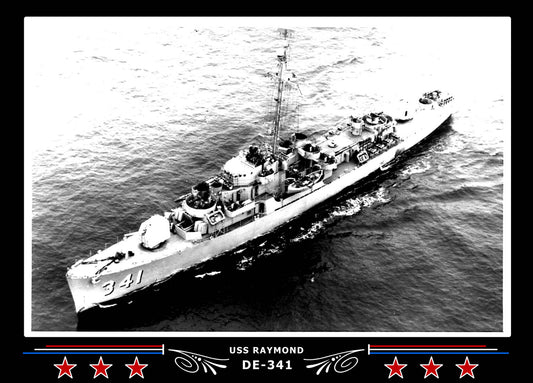 USS Raymond DE-341 Canvas Photo Print