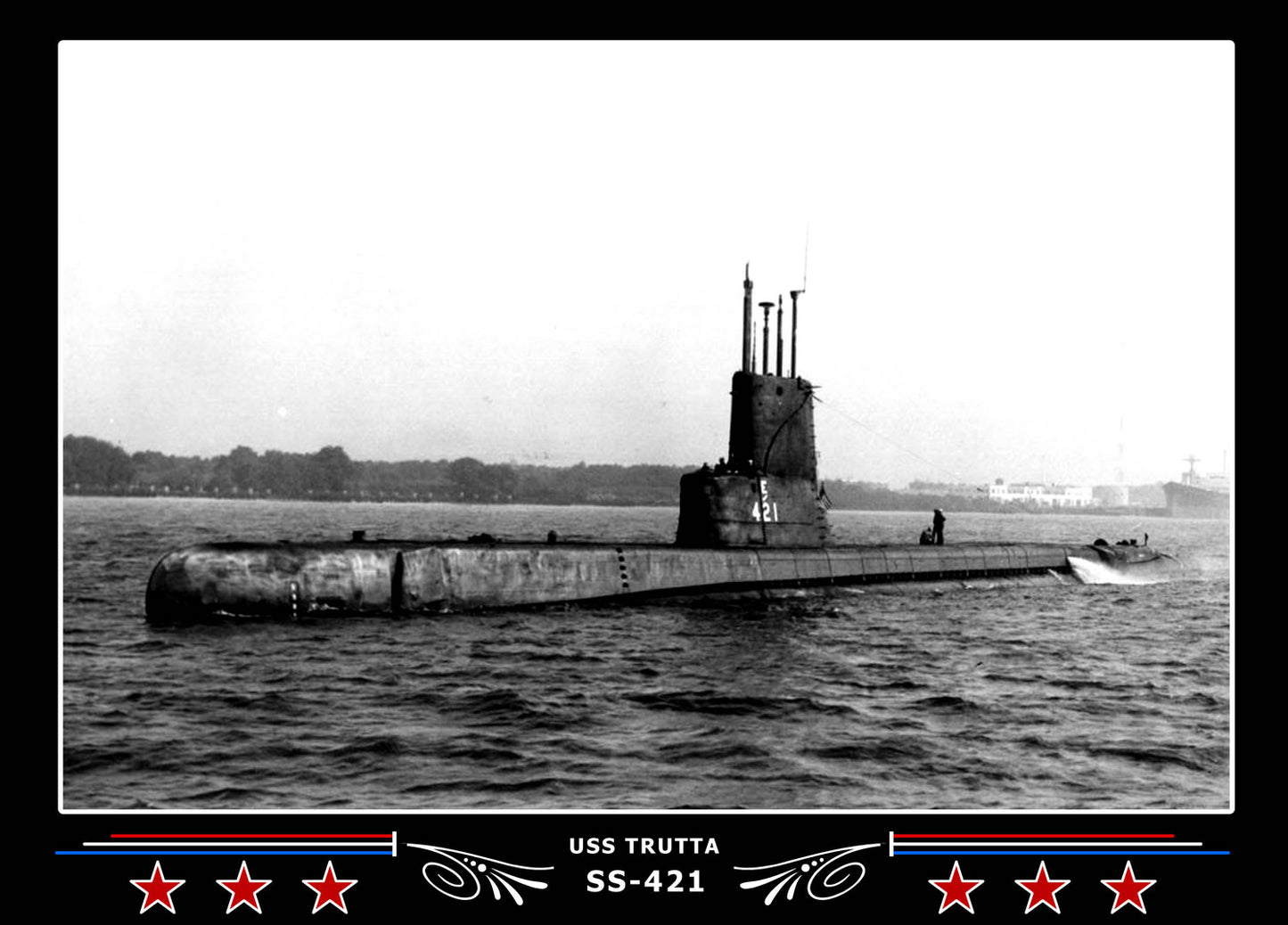 USS Trutta SS-421 Canvas Photo Print
